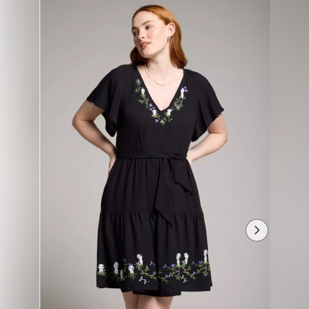 3X Her Universe Studio Ghibli Princess Mononoke Kodama Dress - Picture 6 of 6
